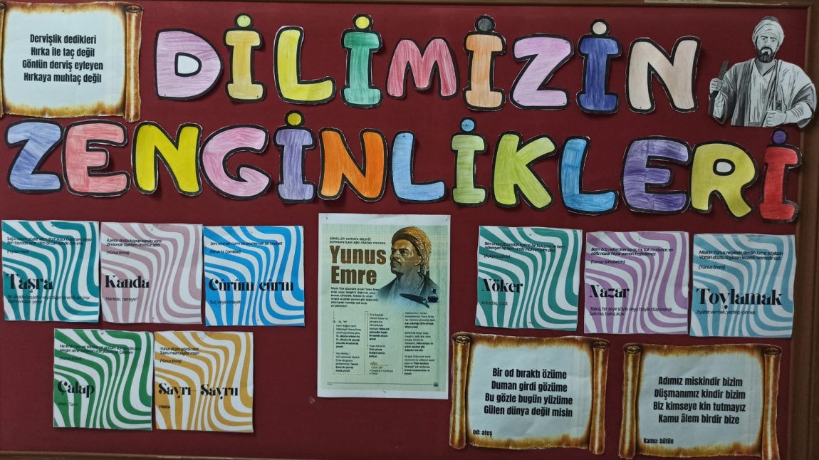 Dilimizin Zenginlikleri Projesi kapsamında kasım ayında hazırlamış olduğumuz 